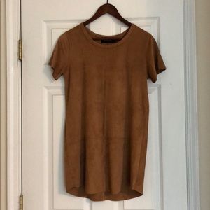 MINK PINK brown suede dress